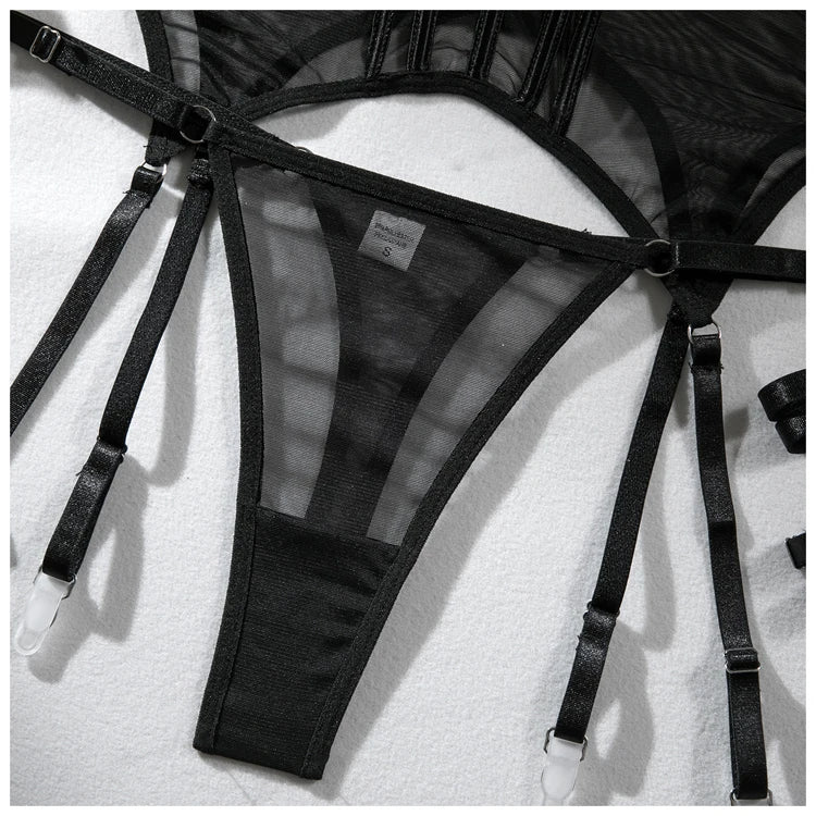 Corset Transparente c/Bojo Cinta-Liga