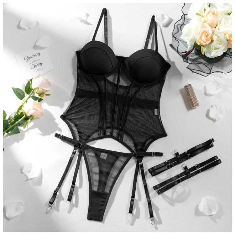 Corset Transparente c/Bojo Cinta-Liga