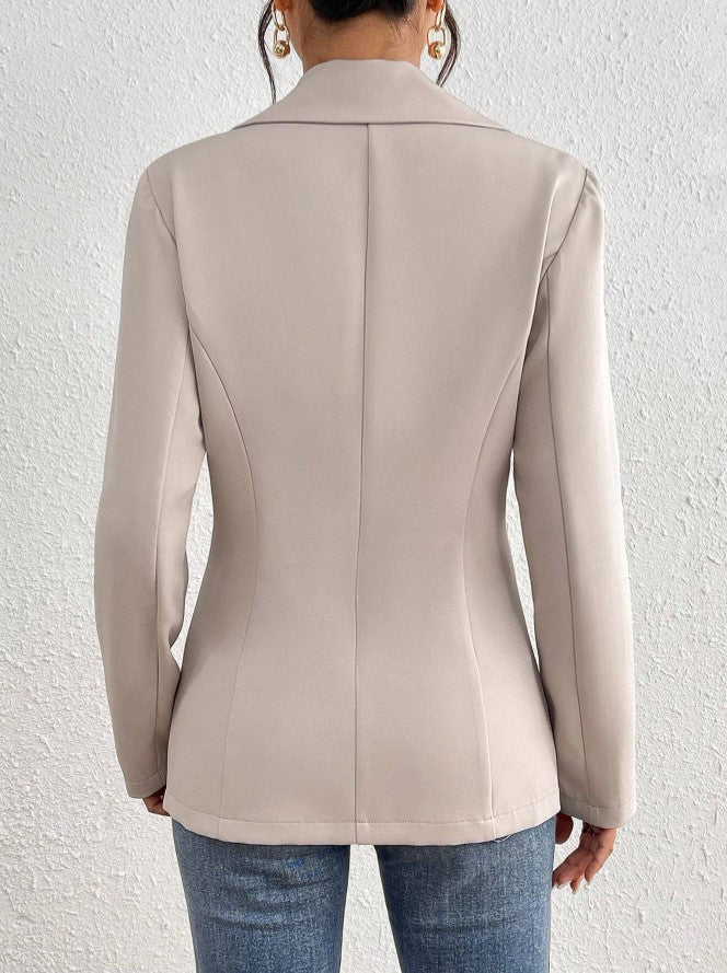 Blazer Chic Alfaiataria Um Botão