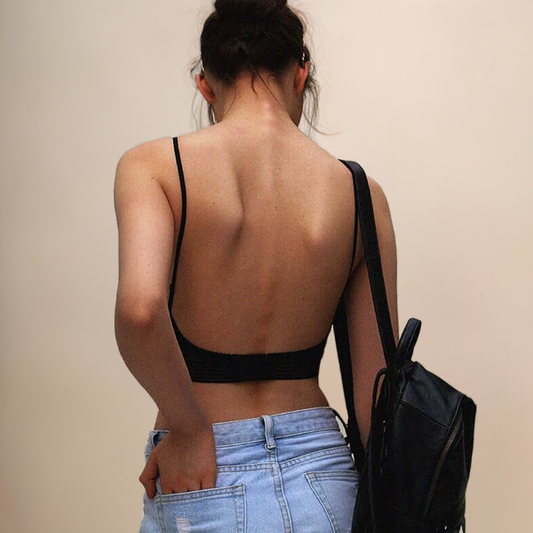 Sutiã Costas Decotadas C/ Alça Rebaixada plus size preto