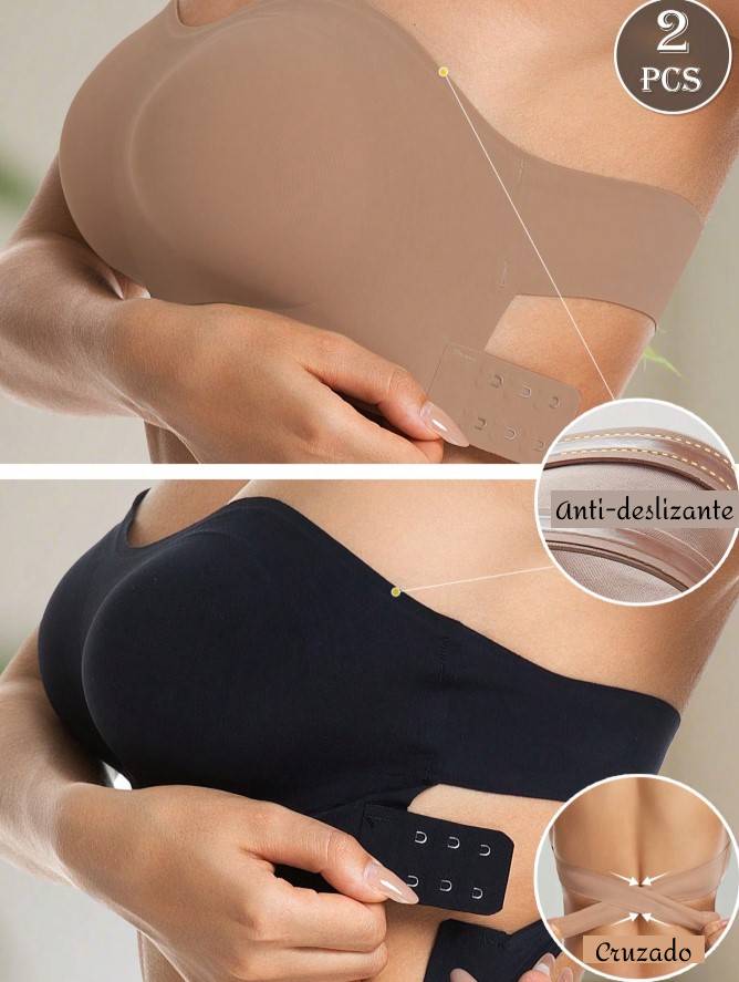 Sutiã Tomara que Caia Sem Costura Anti-Deslizante