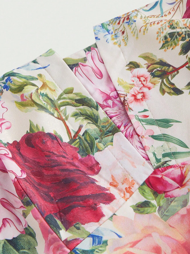 Vestido Retrô Midi Rodado vintage longo verão floral estampado plus size gordinha