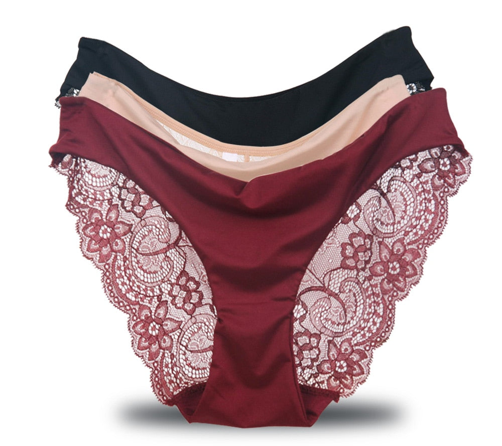 Kit 3 Calcinhas de Renda Comfy