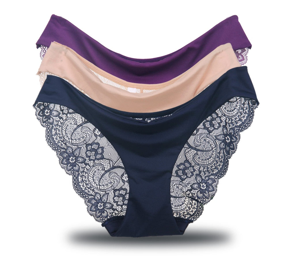 Kit 3 Calcinhas de Renda Comfy