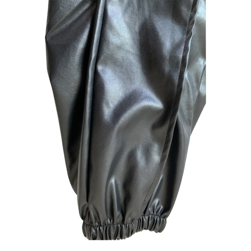 Calça Jogger Couro Eco Cores