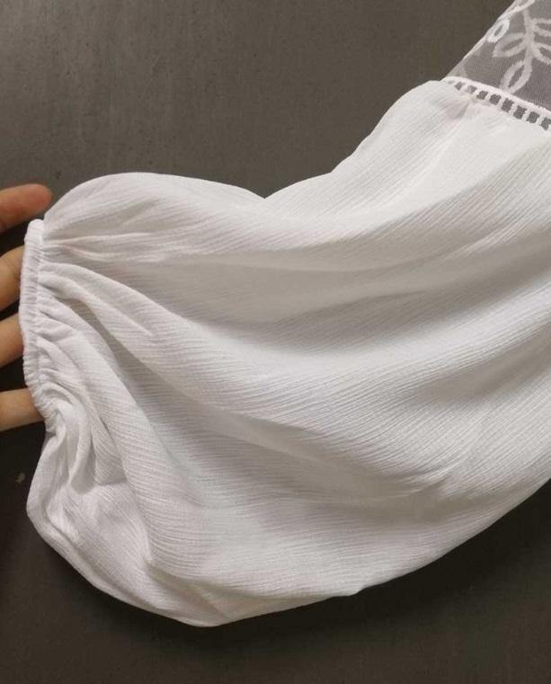 Blusa Bordada Transparências Decote V - Loja Style Me