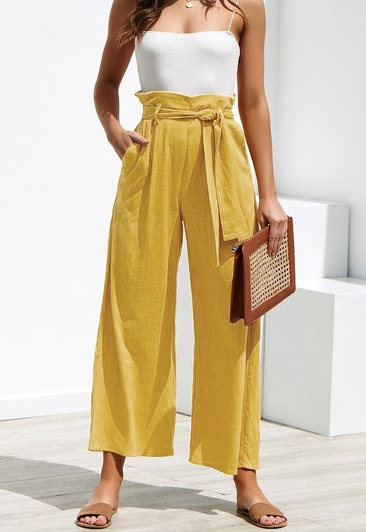 Calça Pantalona Algodão