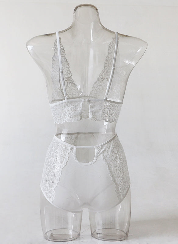 Conjunto Lingerie Renda c/Hot Pants LO9013