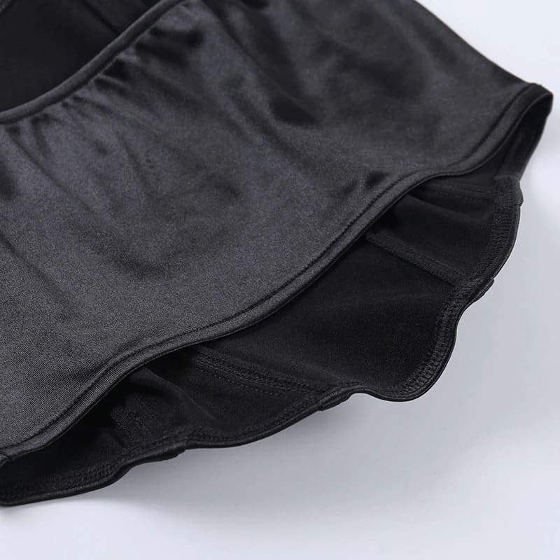 corpete de cetim cropped tomara que caia corset corselete blusa reforçado barbatana plástica decote sensual sexy festa luxo brilhante brilhoso elegante verão preto