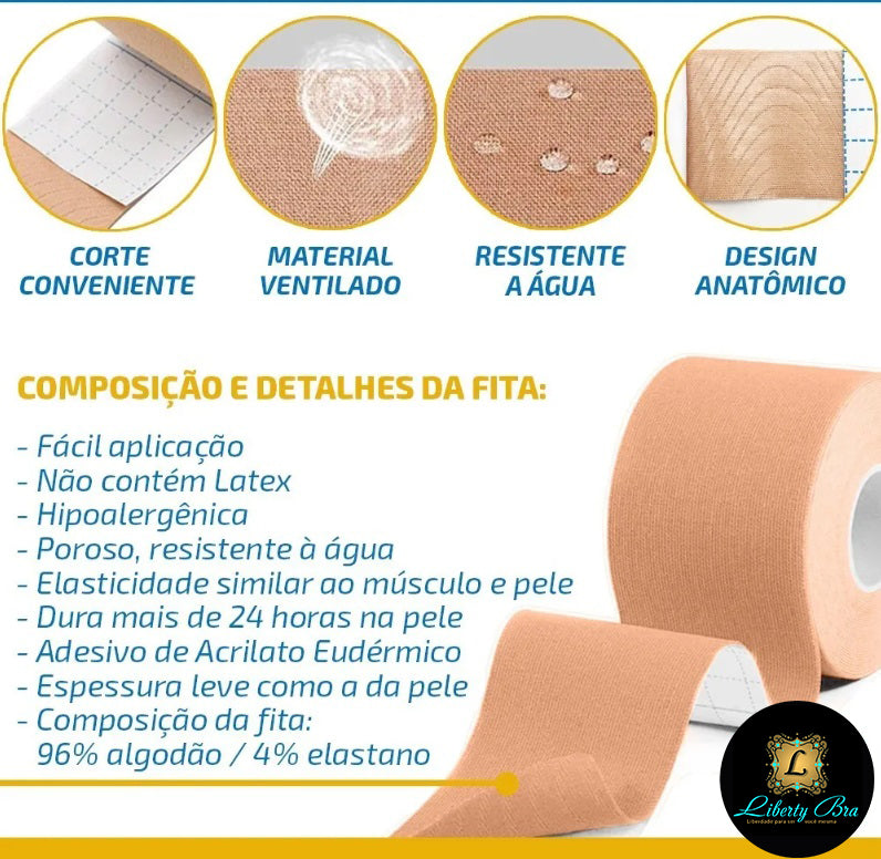 Fita Sutiã Adesiva Push Up Seios Grandes