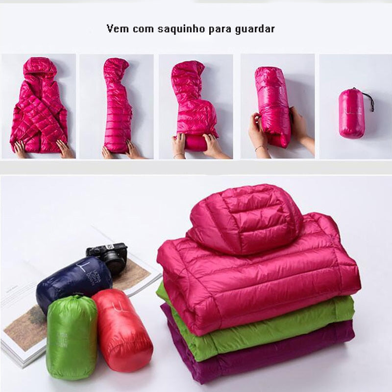 Jacqueta Puffer c/Capuz ultra leve