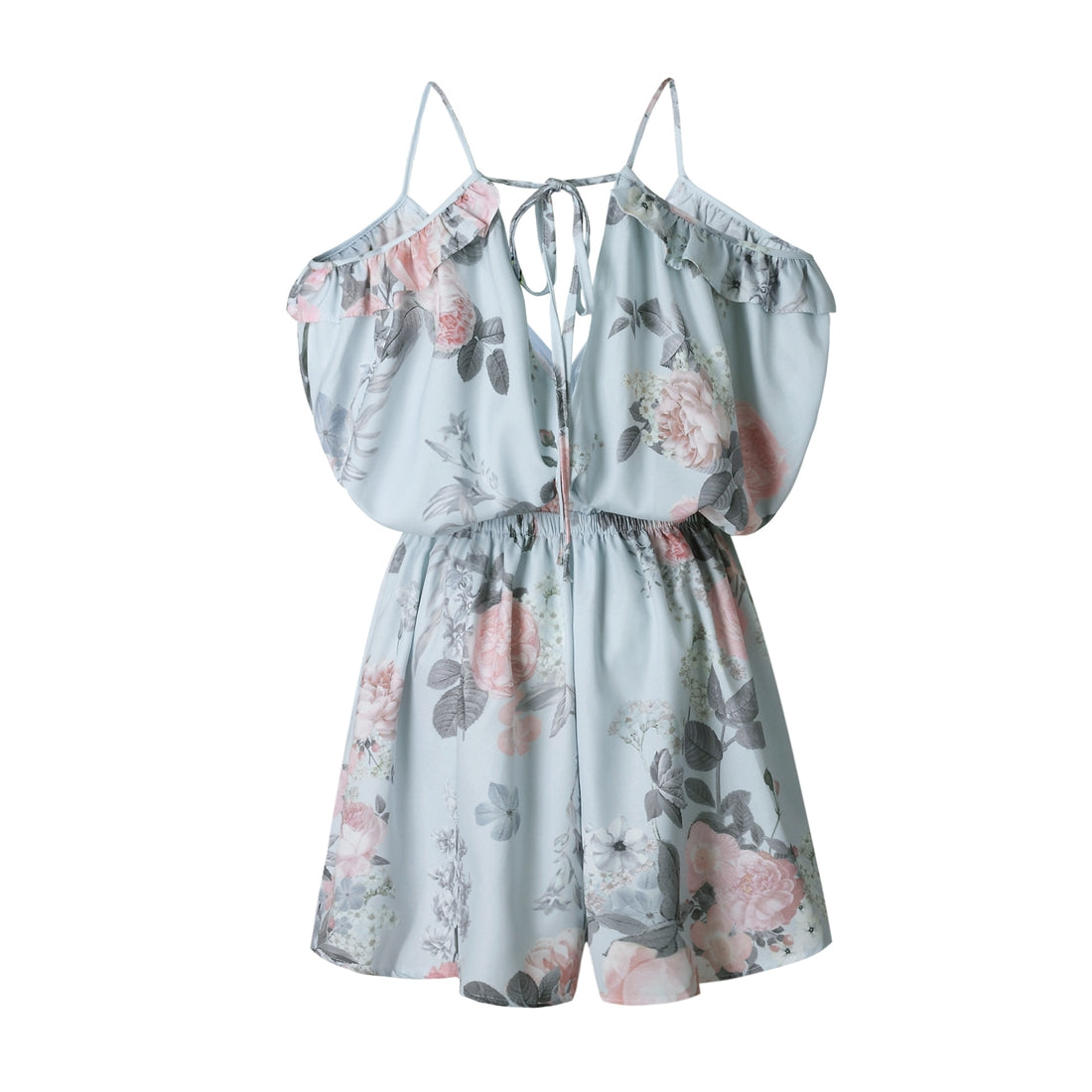 Macaquinho Ciganinha Floral Ombro a Ombro