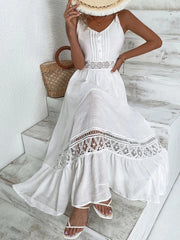 vestido longo simples liso branco