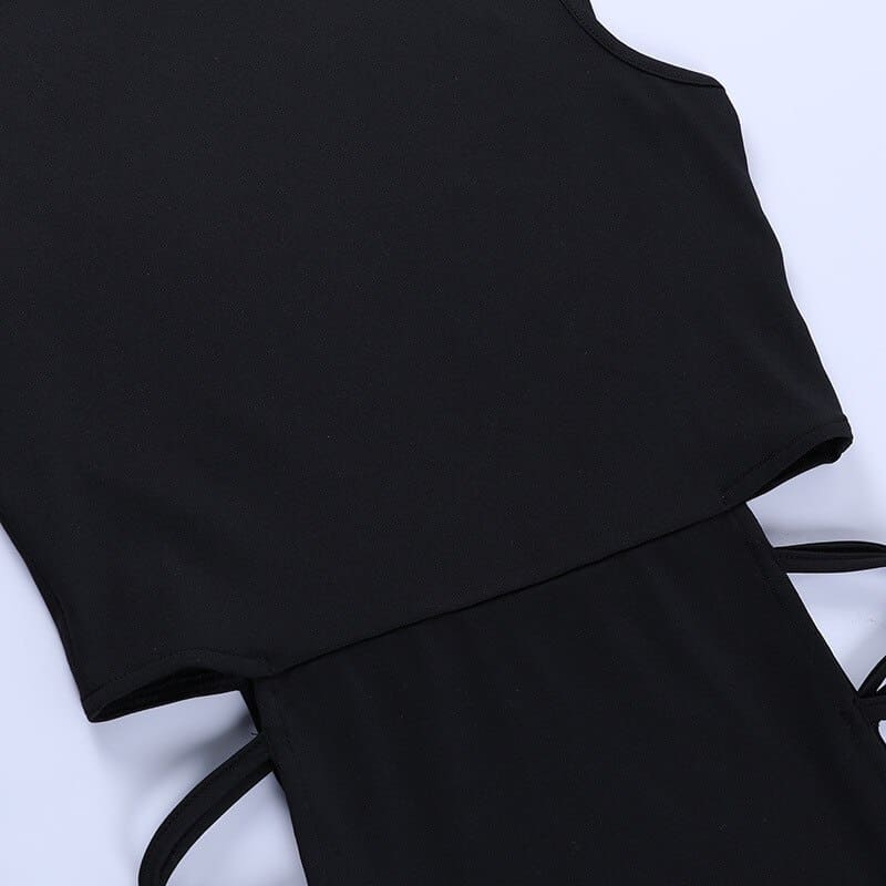 Vestido Longo Mega Fenda Quadril A Mostra Trançado, P, M, G