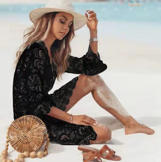 Vestido de Renda | Saída de Praia Curta
