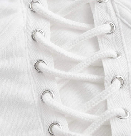 Moletom Cropped Corset Decote Cut-out