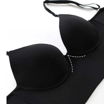 Sutiã Costas Decotadas Bojo Push Up preto