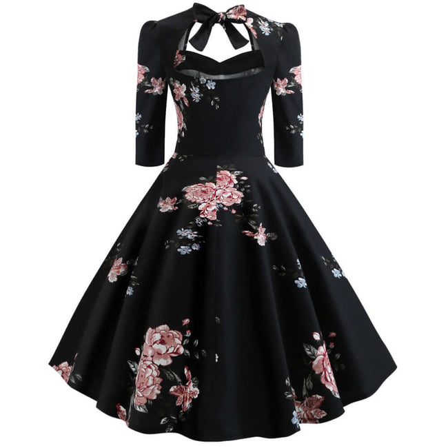 Vestido midi retro cheap