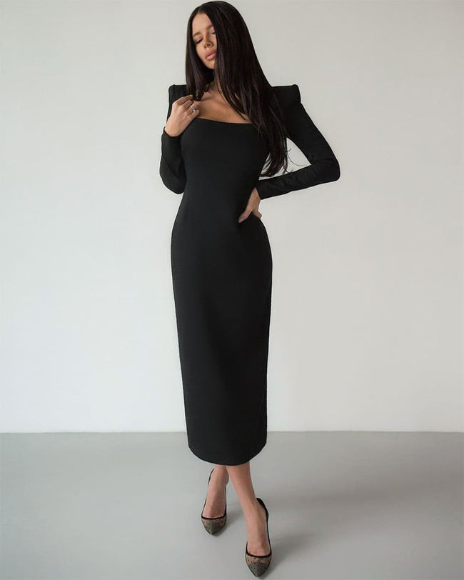 Vestido shop lápis preto
