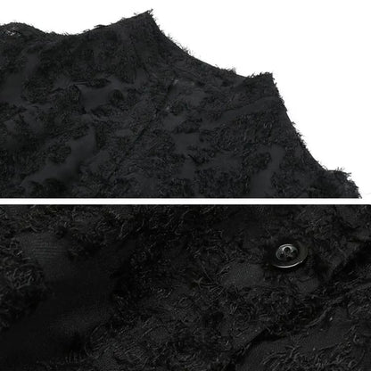 Vestido de Festa Bordado Manga Chemise
