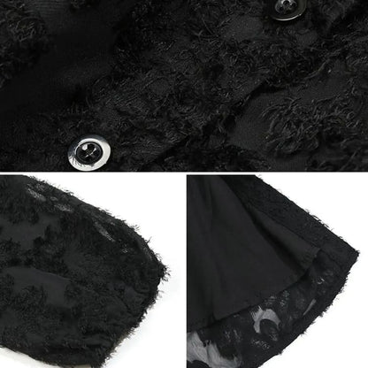 Vestido de Festa Bordado Manga Chemise