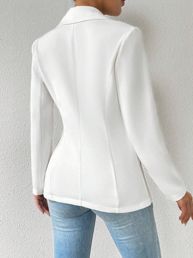 Blazer Chic Alfaiataria Um Botão