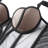 Bralette Corset Push Up Transparente c/ Bojo