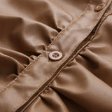camisa de couro caramelo decote v manga longa blazer look inverno