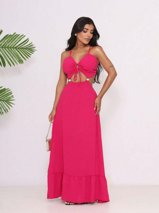 Vestido Longo Vazado Nozinho c/Bojo