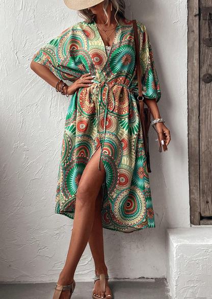 Kimono Estampado Boho Chic Mandala