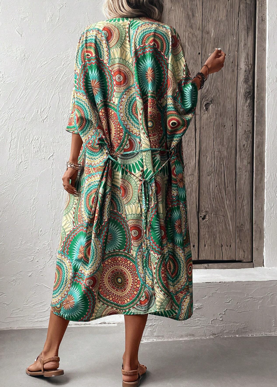 Kimono Estampado Boho Chic Mandalas