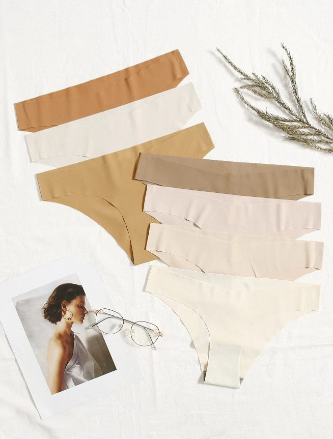 Kit 7 Calcinhas Sem Costura Tanga Básica não marca promoção