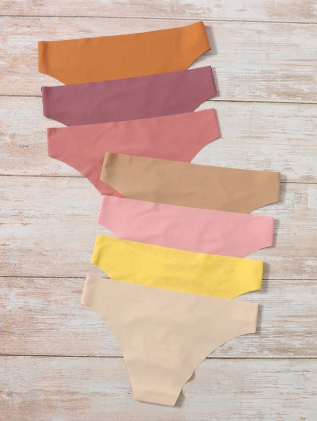 Kit 7 Calcinhas Sem Costura Tanga Básica não marca promoção