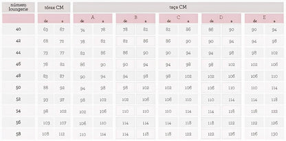 Sutiã de Renda Plus Size Taça D - F Push Up