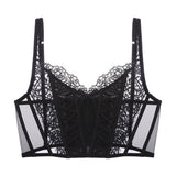 Sutiã Corset de Renda Bordado Sexy