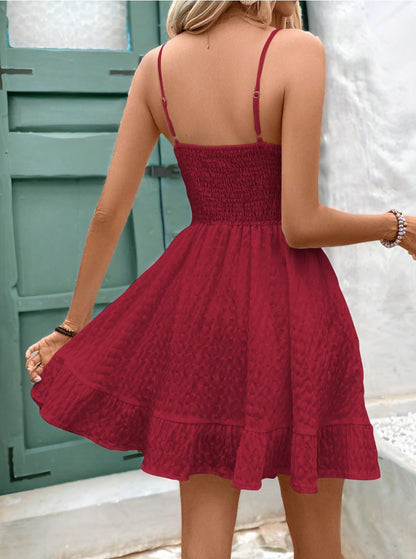 Vestido de Verão Curto Casual Alcinha