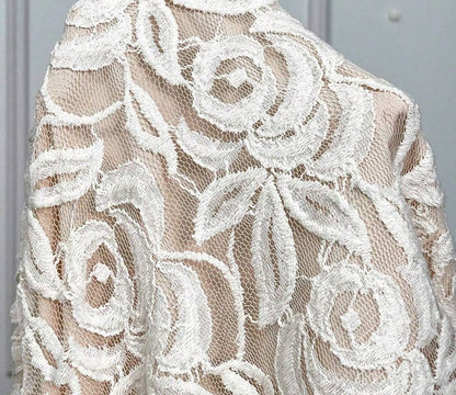 Vestido de Festa Longo Renda Branco Alcinha