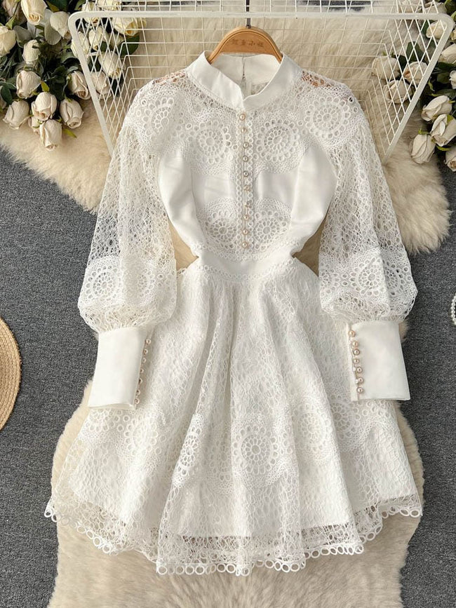 vestido de festa de renda manga transparências elegante branco casamento civil bordado