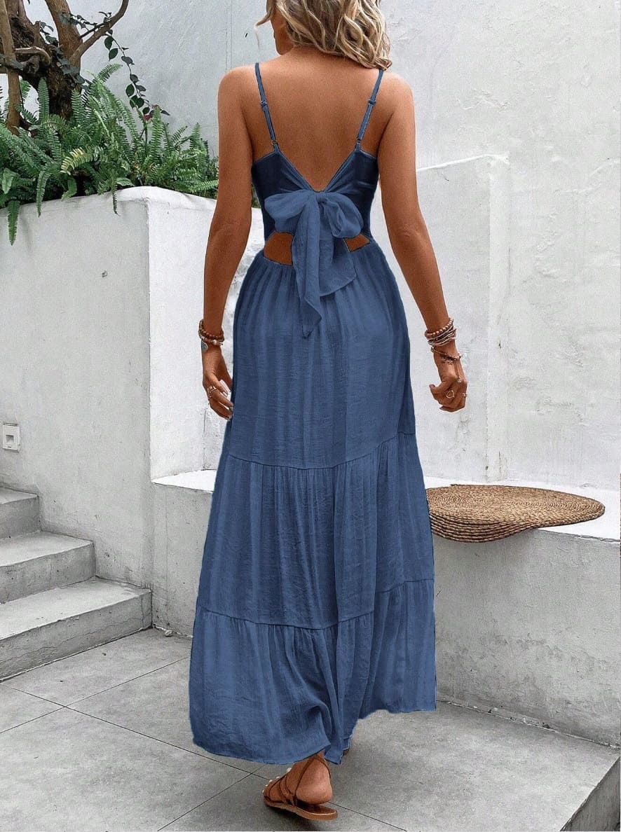 Vestido Longo c/ Renda Boho Chic de Verão