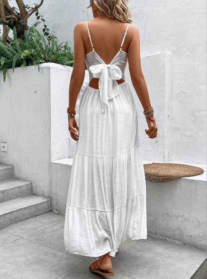 Vestido Longo c/ Renda Boho Chic de Verão