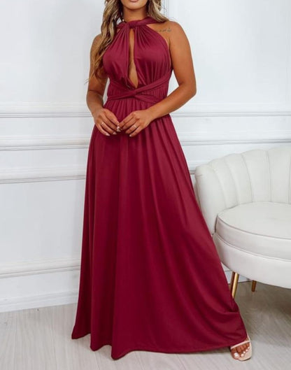 Vestido De Festa Longo Infinity Mil Amarrações Madrinha Alças