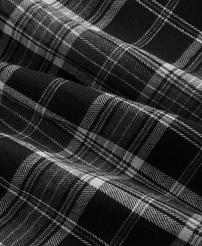 Vestido Midi Retrô Xadrez Regata plus size decote coração acinturado preto e branco clássico 
