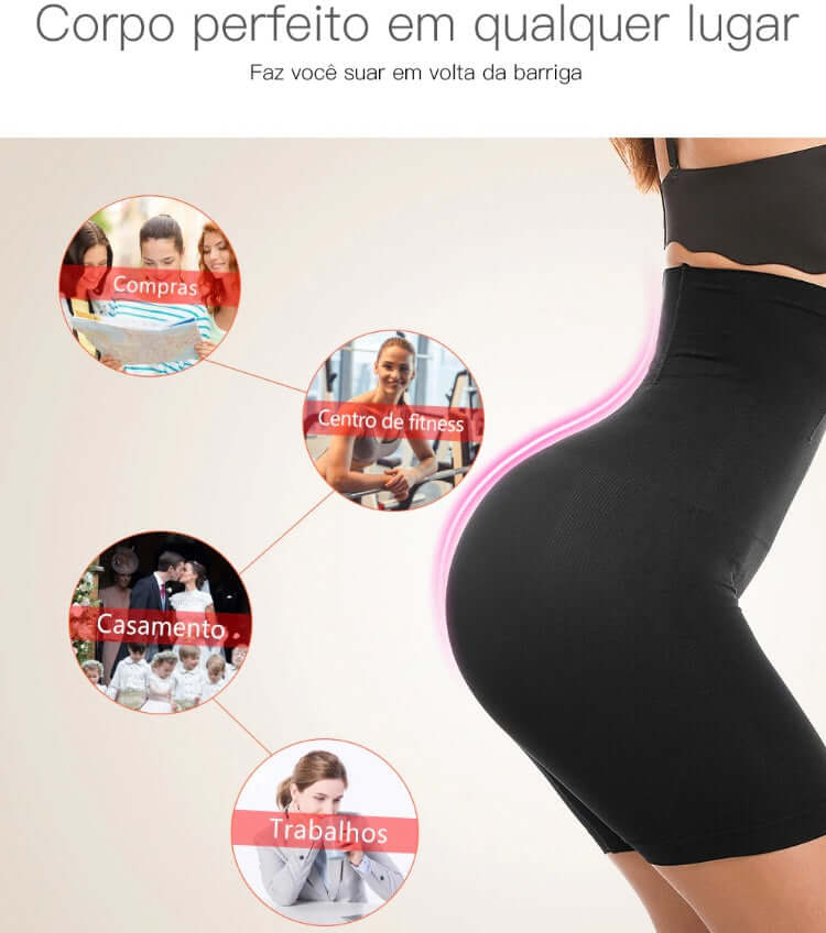 Bermuda Cinta Modeladora Zero Barriga Silm Fit