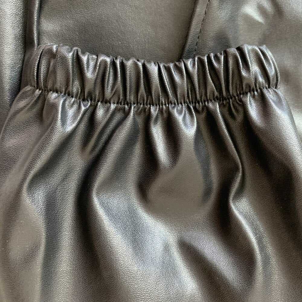 Calça Jogger Couro Eco Cores