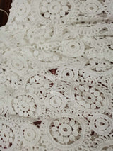 Vestido Tubinho Branco de Renda Crochê Midi - Loja Style Me