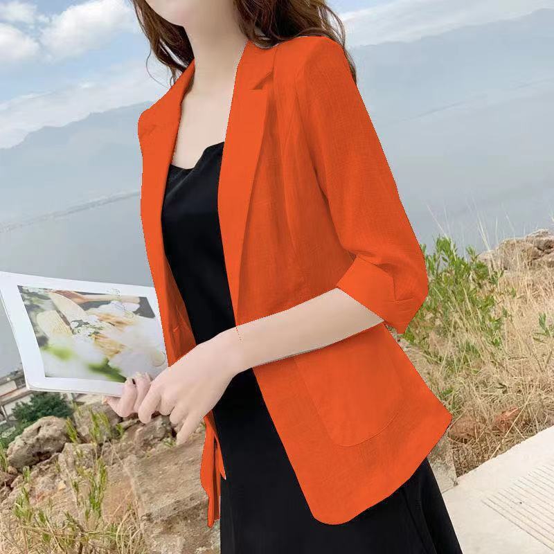 Blazer de Verão Candy Colors Manga 3/4