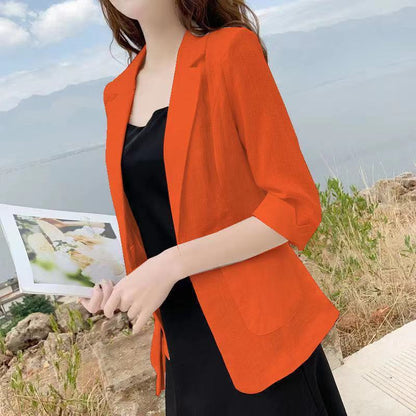 Blazer de Verão Candy Colors Manga 3/4