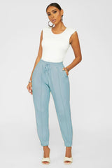 Calça Jogger Couro Eco Cores
