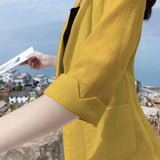Blazer de Verão Candy Colors Manga 3/4
