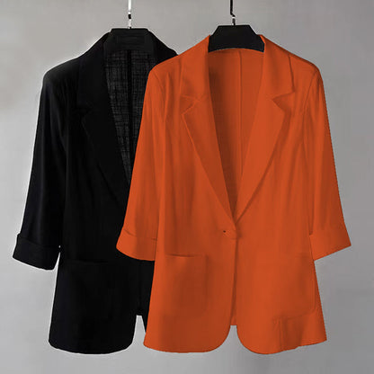 Blazer de Verão Candy Colors Manga 3/4